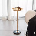 Table d'appoint dorée réglable