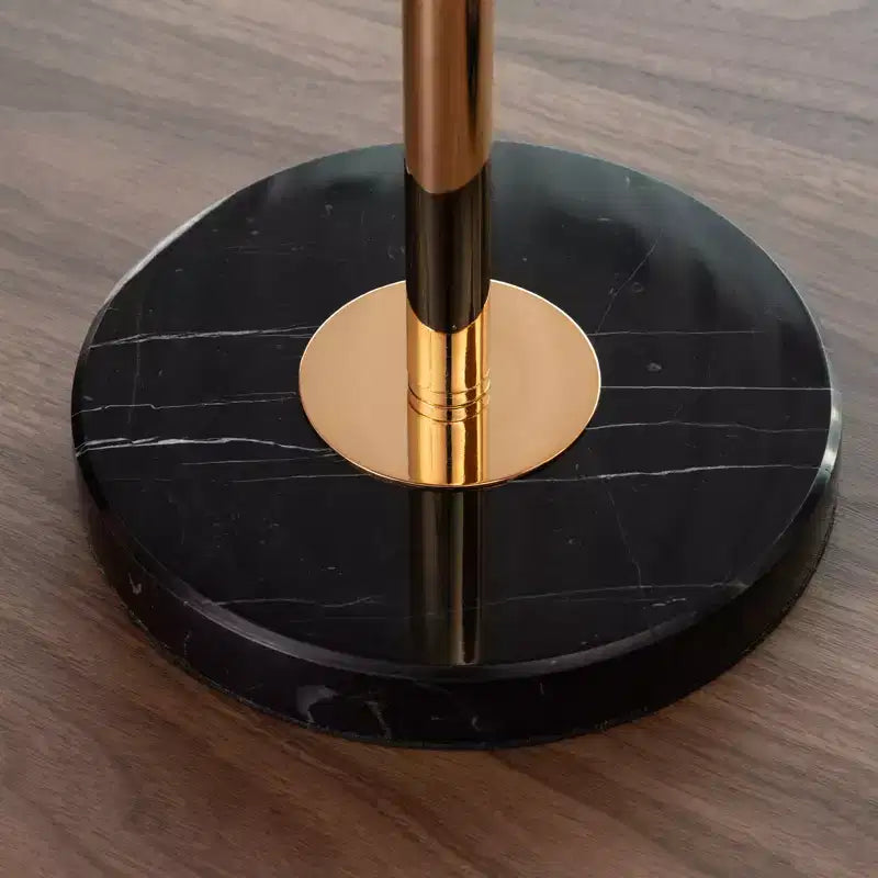 Table d'appoint dorée réglable