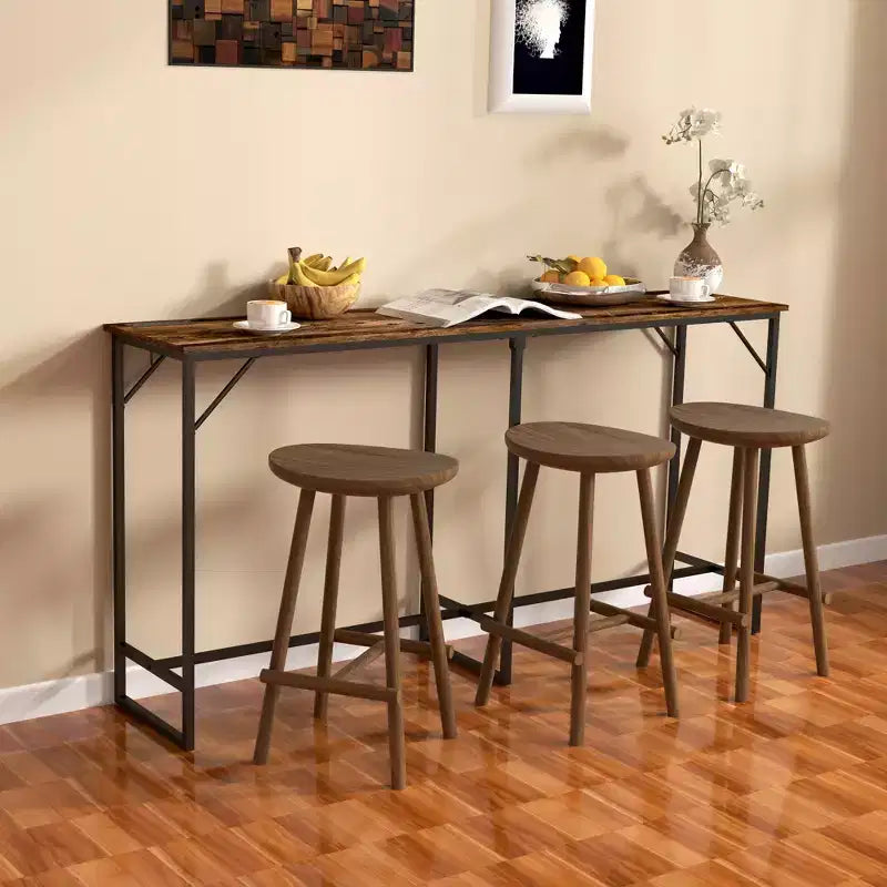 Table de bar rectangulaire style industriel