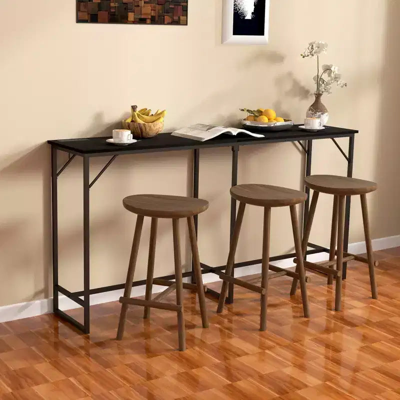 Table de bar rectangulaire style industriel