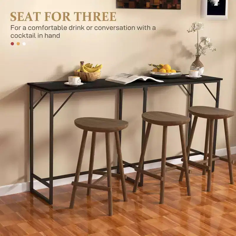 Table de bar rectangulaire style industriel