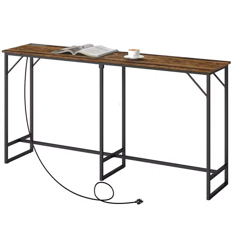 Table de bar rectangulaire style industriel