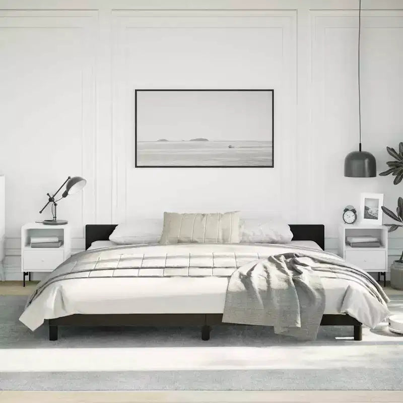 Bed Frame With Headboard Black