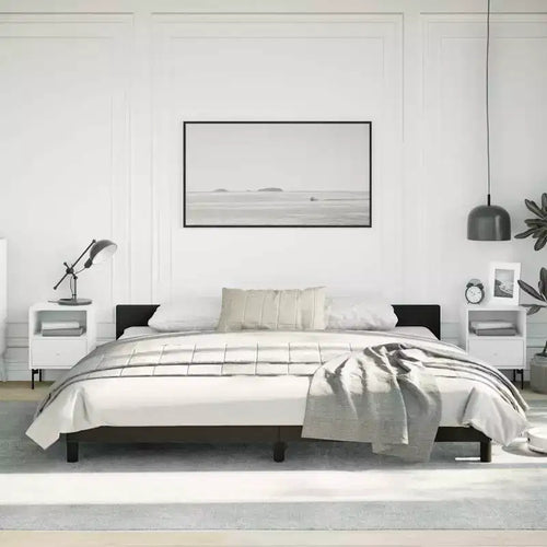 Bed Frame With Headboard Black