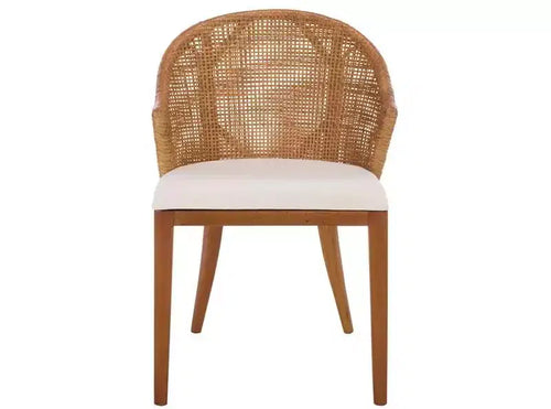 Mura Arm Chair - ACH4903 - Honey/Ivory - Safavieh