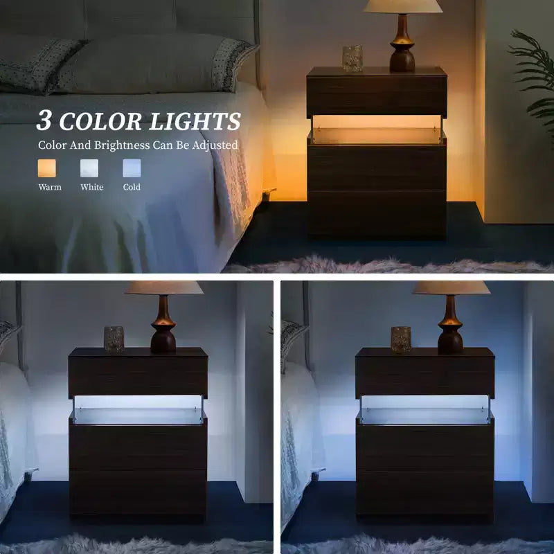 Table de chevet LED moderne