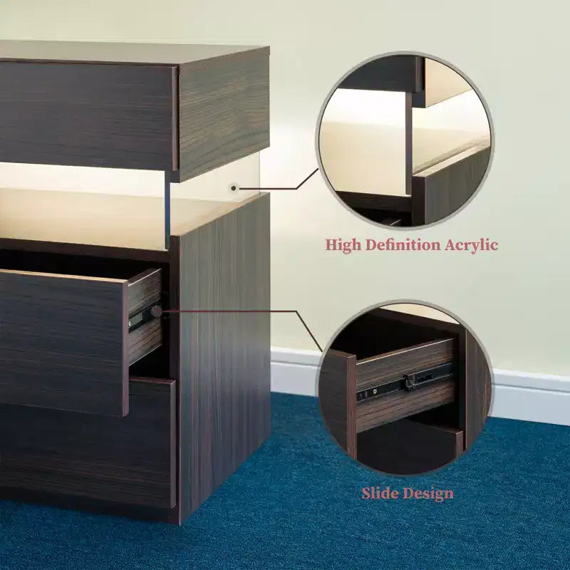 Table de chevet LED moderne