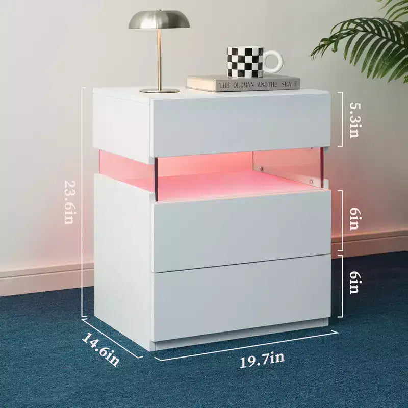 Table de chevet LED moderne