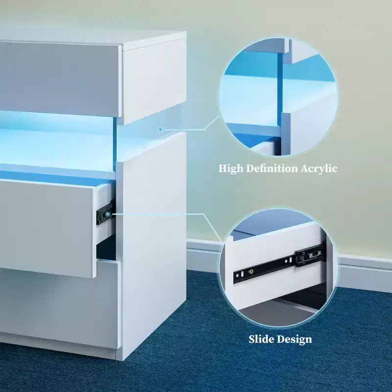 Table de chevet LED moderne