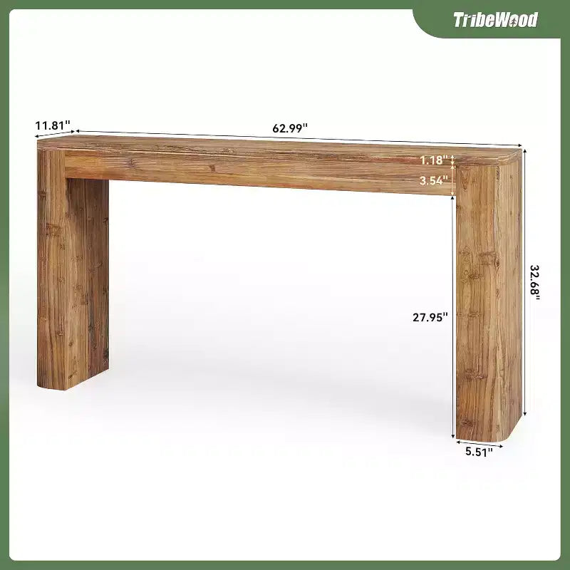 Table de contrôle en bois massif