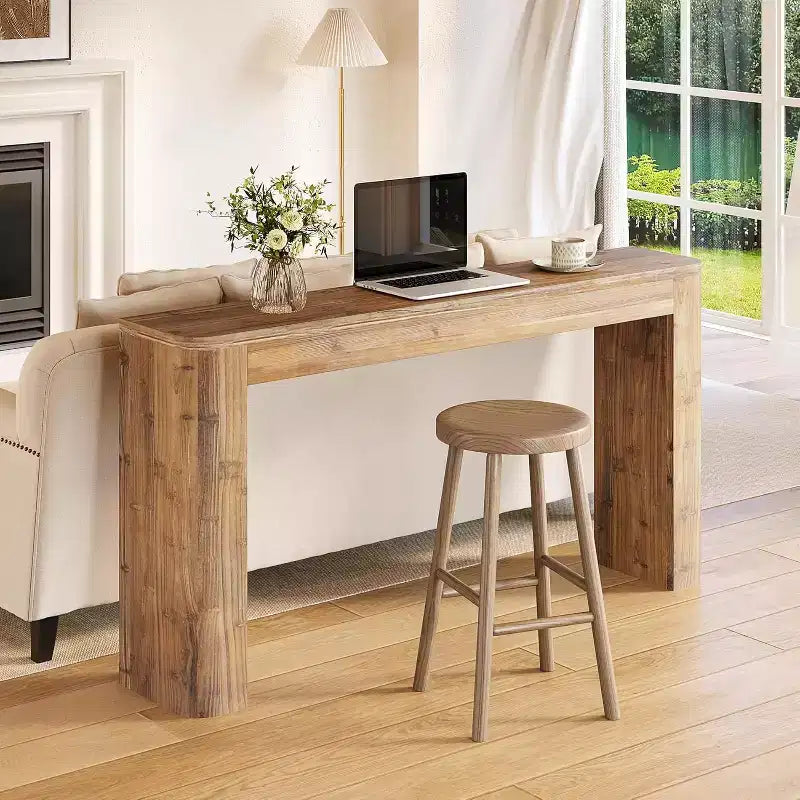 Table de contrôle en bois massif