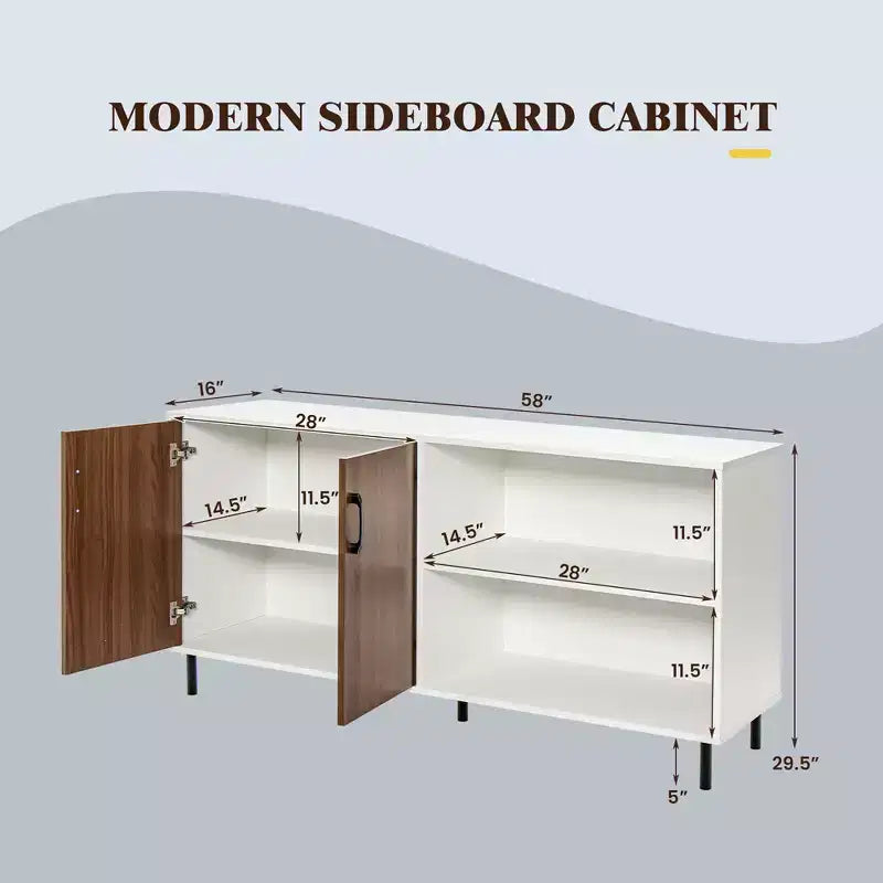 Bahut de buffet meuble de rangement de cuisine