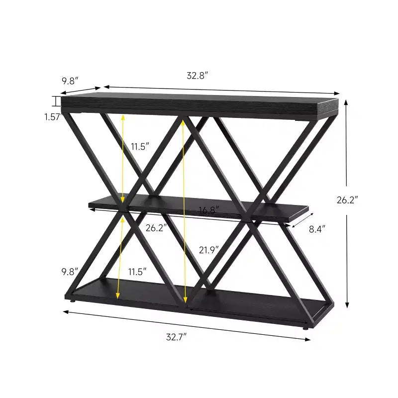 Table d'appoint avec étagères