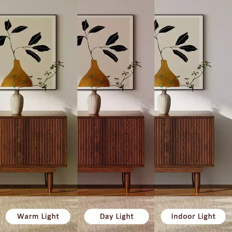Meuble TV de style médiéval en bois naturel