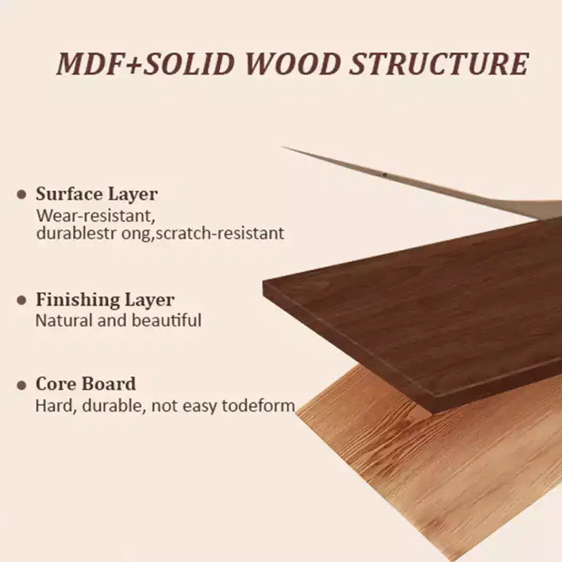 Meuble TV de style médiéval en bois naturel