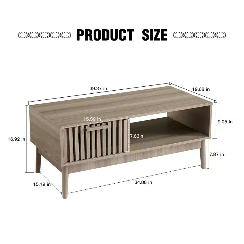 Table basse de style rustique
