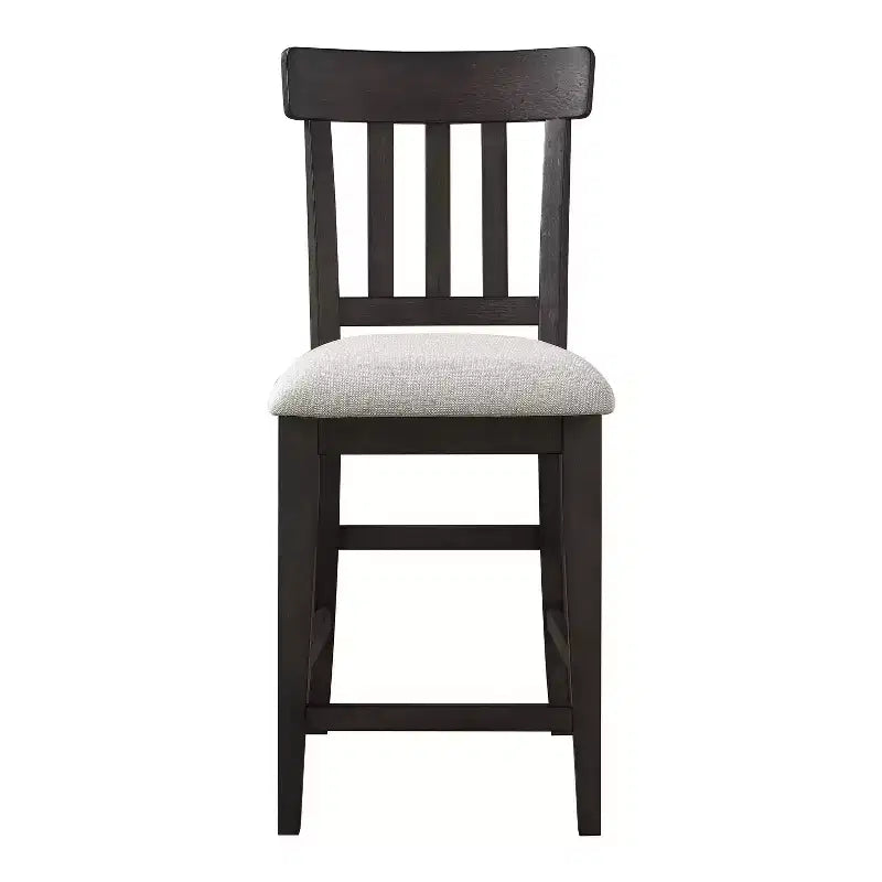 Tabourets de bar rembourrés avec cadres en bois d'hévéa, style rustique