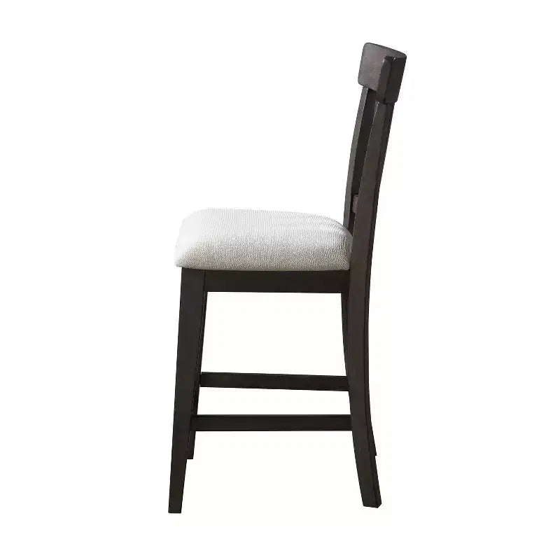 Tabourets de bar rembourrés avec cadres en bois d'hévéa, style rustique