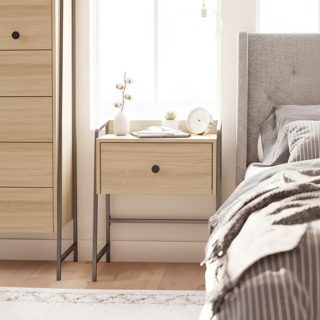 Table de chevet rustique