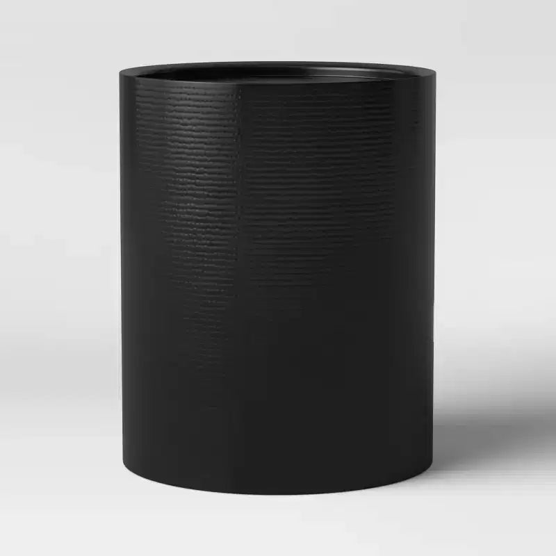 Table d'appoint cylindrique en rotin manille