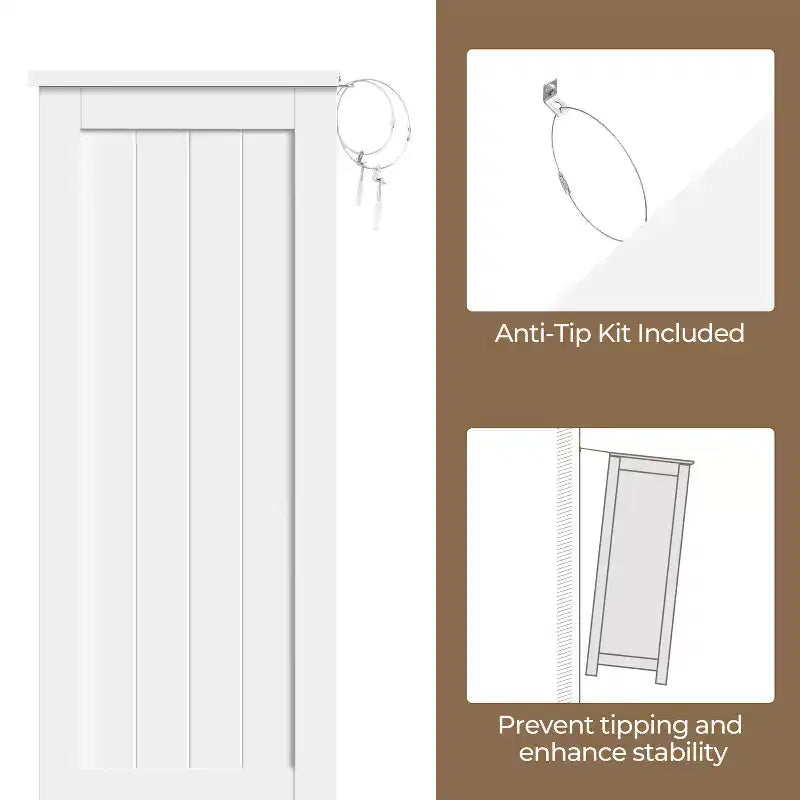 Meuble de rangement de salle de bain avec porte coulissante, meuble bas