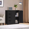 Meuble de rangement de salle de bain avec porte coulissante, meuble bas