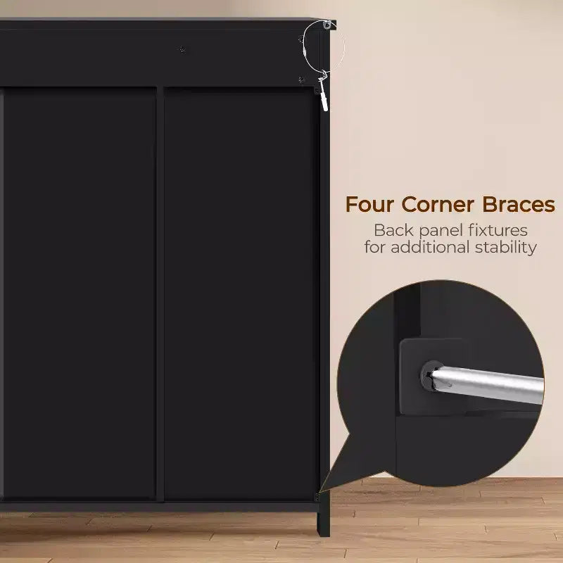 Meuble de rangement de salle de bain avec porte coulissante, meuble bas
