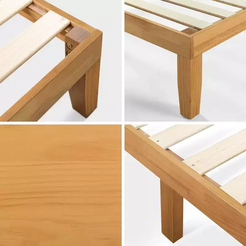 Cadre de lit plateforme en bois