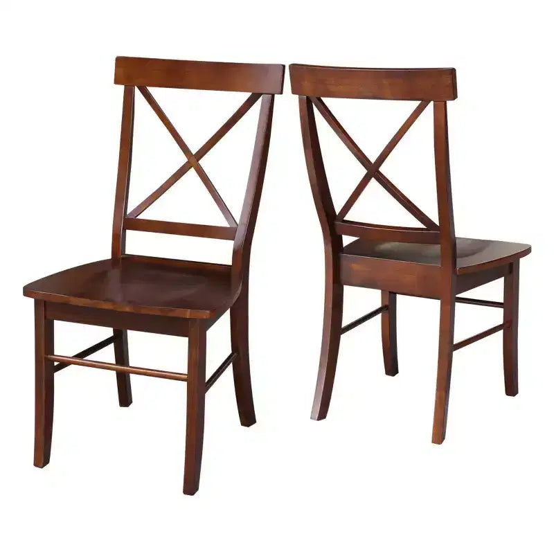 Ensemble de chaises à dossier en bois massif