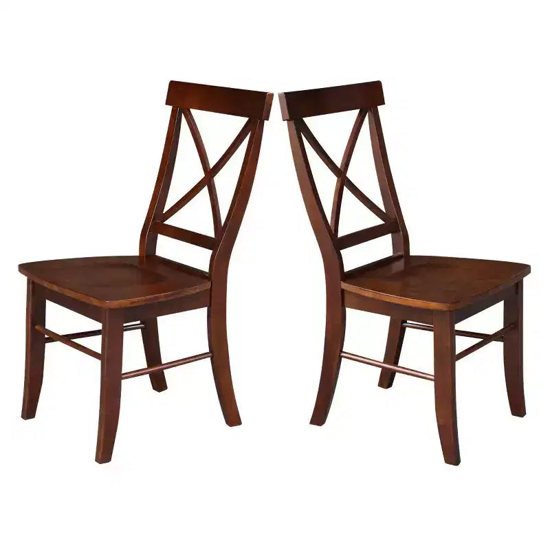Ensemble de chaises à dossier en bois massif