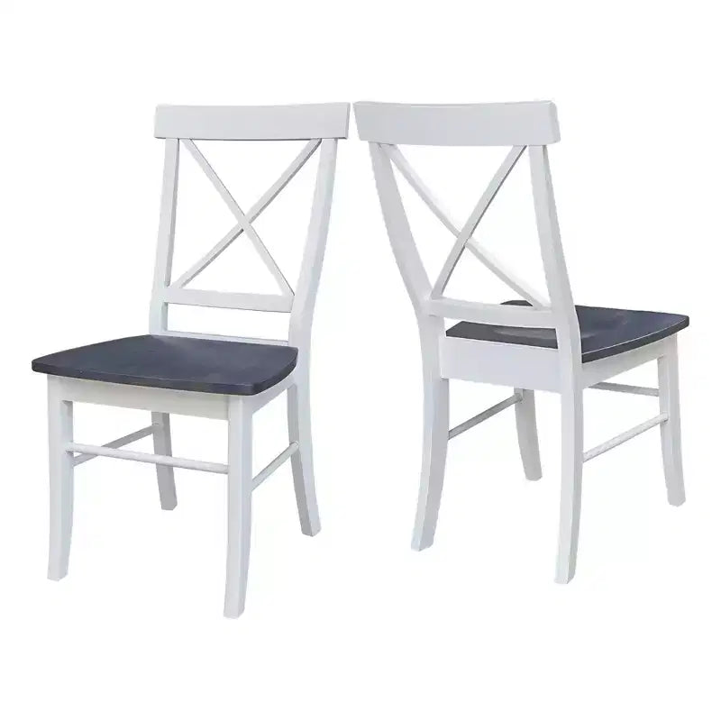 Ensemble de chaises à dossier en bois massif