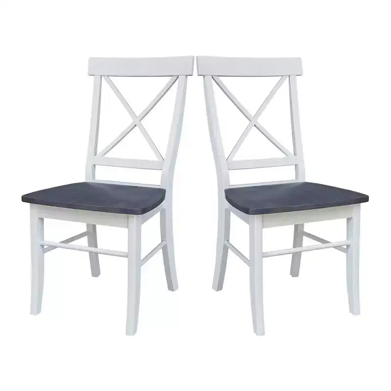 Ensemble de chaises à dossier en bois massif