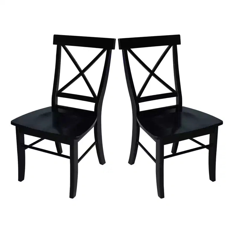 Ensemble de chaises à dossier en bois massif