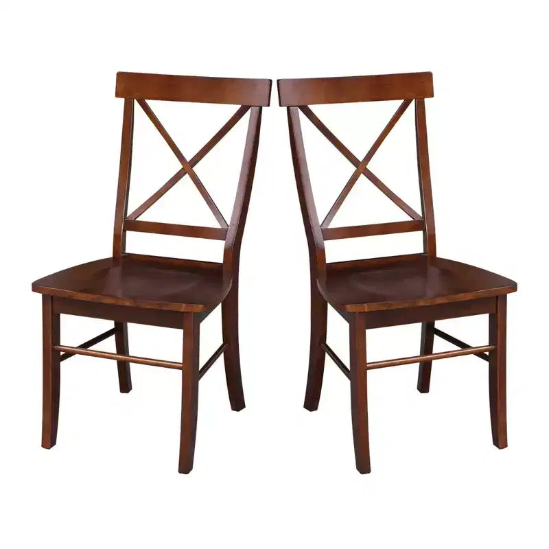 Ensemble de chaises à dossier en bois massif