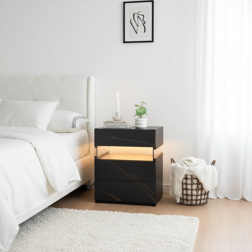 Table de chevet LED moderne